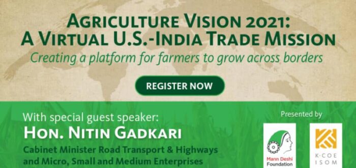 Webinar Series Announced for Farmers from U.S. and India