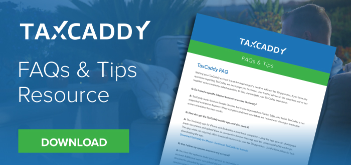 Simplify Tax Time With TaxCaddy