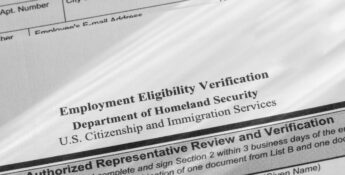 Employment eligibility verification form I-9 form