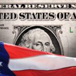 A U.S. one dollar bill with part of an American flag draped in the foreground.