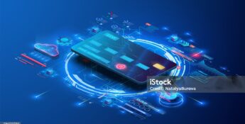 A digital illustration shows a virtual bank card surrounded by futuristic financial technology icons, data charts, and a cloud symbol on a blue background, highlighting the impact of recent NACHA Rule Updates.